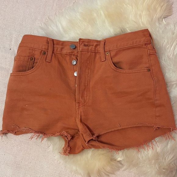 Levi's Pants - Levi's Orange Jean Shorts